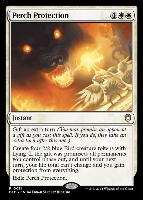 Perch Protection (BLC 11) [Bloomburrow Commander]