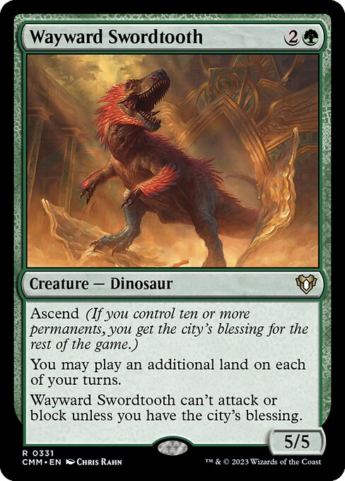 Wayward Swordtooth (CMM 331) [Commander Masters]