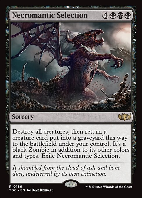 Necromantic Selection (TDC 189) [Tarkir: Dragonstorm Commander]