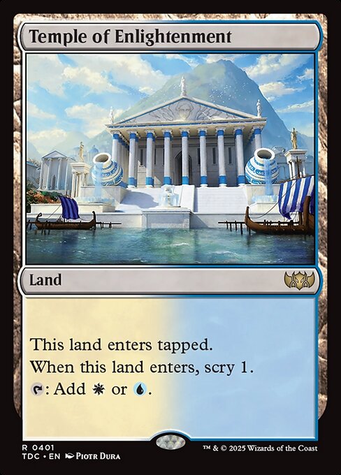 Temple of Enlightenment (TDC 401) [Tarkir: Dragonstorm Commander]