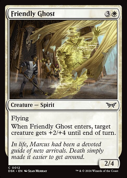 Friendly Ghost (DSK 12) [Duskmourn: House of Horror]