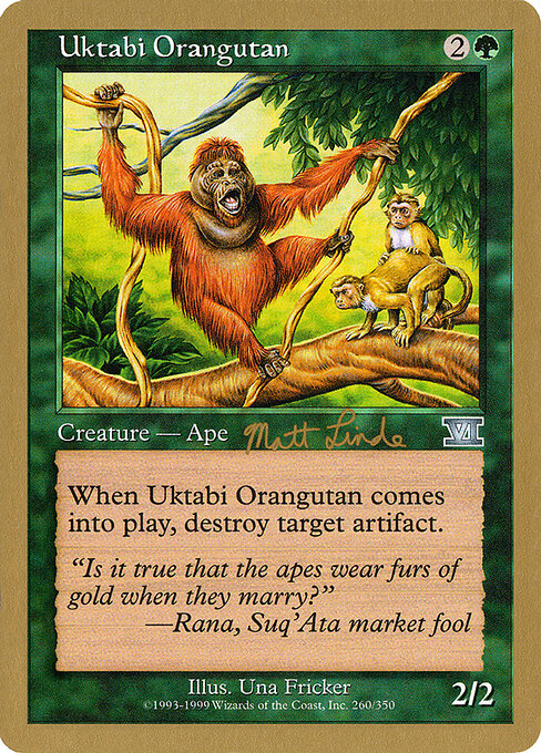 Uktabi Orangutan (WC99 ml260) [World Championship Decks 1999]