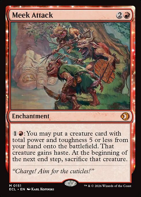Meek Attack (ECL 151) [Lorwyn Eclipsed]