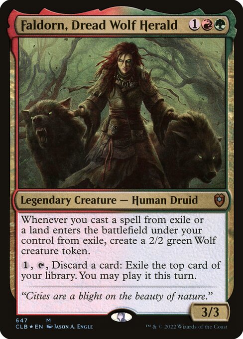 Faldorn, Dread Wolf Herald (CLB 647) [Commander Legends: Battle for Baldur's Gate]