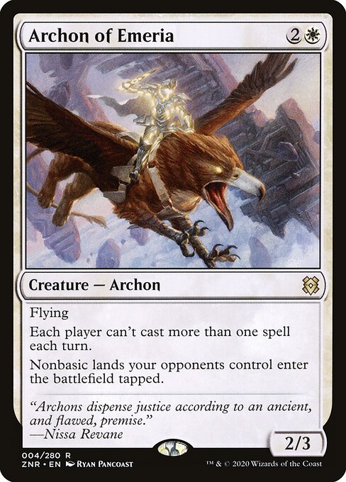 Archon of Emeria (ZNR 4) [Zendikar Rising]