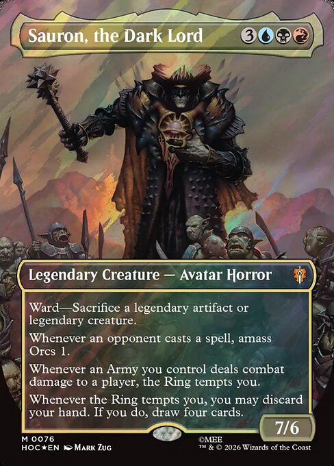 Sauron, the Dark Lord (Borderless) (HOC 76) [The Hobbit Eternal]