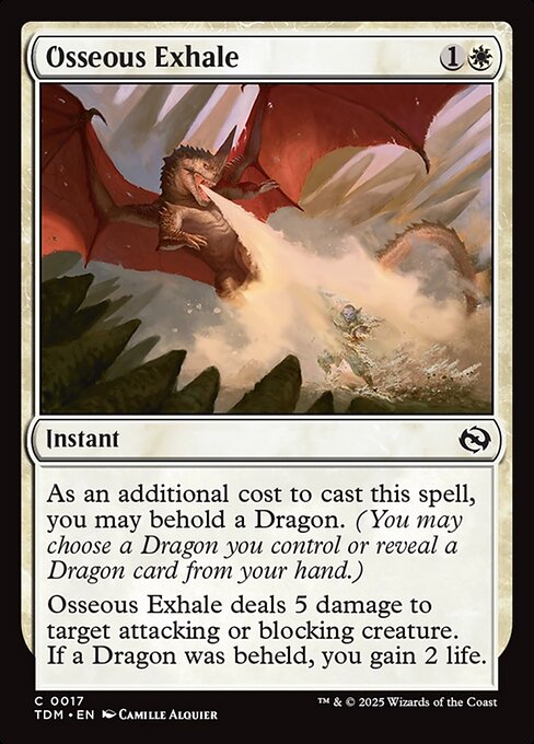 Osseous Exhale (TDM 17) [Tarkir: Dragonstorm]