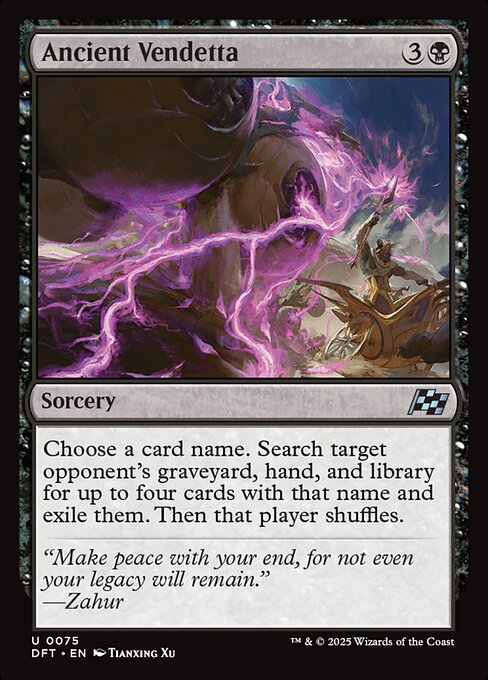 Ancient Vendetta (DFT 75) [Aetherdrift]