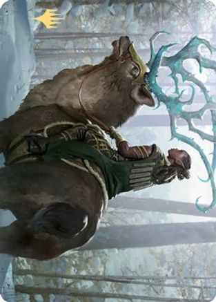 Boreal Outrider Art Card (Gold-Stamped Signature) [Kaldheim Art Series]