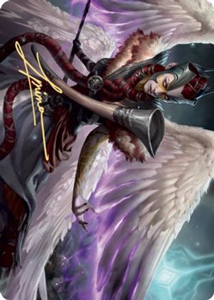 Firja, Judge of Valor Art Card (Gold-Stamped Signature) [Kaldheim Art Series]