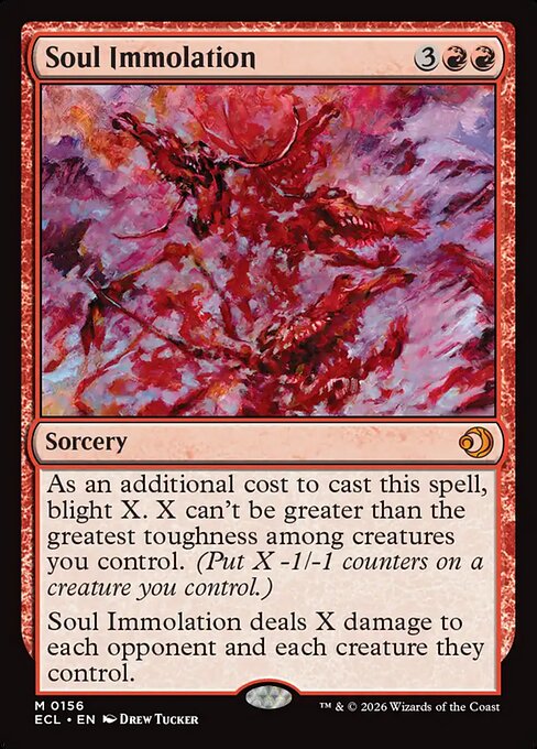 Soul Immolation (ECL 156) [Lorwyn Eclipsed]