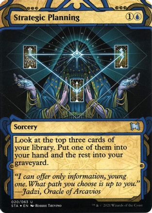 Strategic Planning (Foil Etched) [Strixhaven: Mystical Archive]