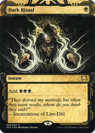 Dark Ritual (Foil Etched) [Strixhaven: School of Mages Mystical Archive]