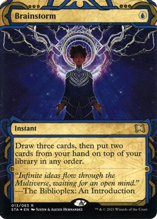 Brainstorm (Foil Etched) [Strixhaven: Mystical Archive]