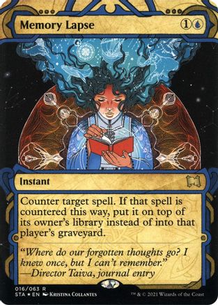 Memory Lapse (Foil Etched) [Strixhaven: Mystical Archive]