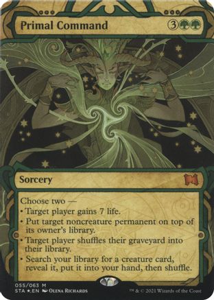 Primal Command (Foil Etched) [Strixhaven: School of Mages Mystical Archive]