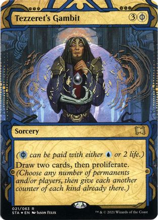 Tezzeret's Gambit (Foil Etched) [Strixhaven: Mystical Archive]