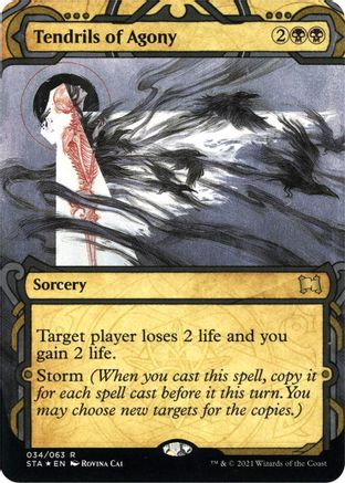 Tendrils of Agony (Foil Etched) [Strixhaven: Mystical Archive]