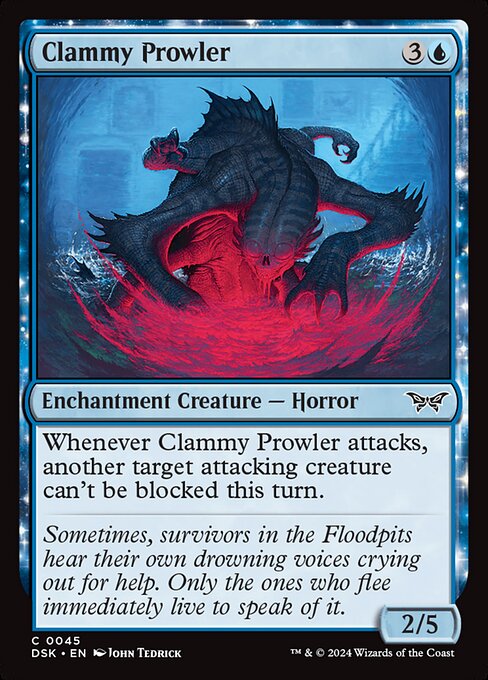 Clammy Prowler (DSK 45) [Duskmourn: House of Horror]