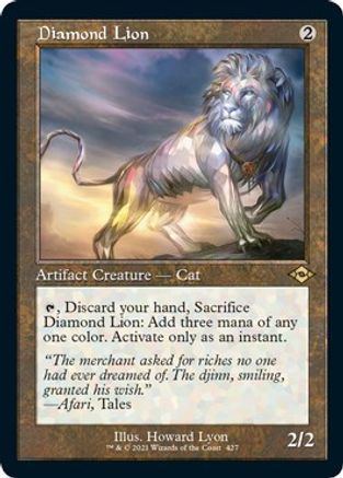 Diamond Lion (Retro Foil Etched) [Modern Horizons 2]