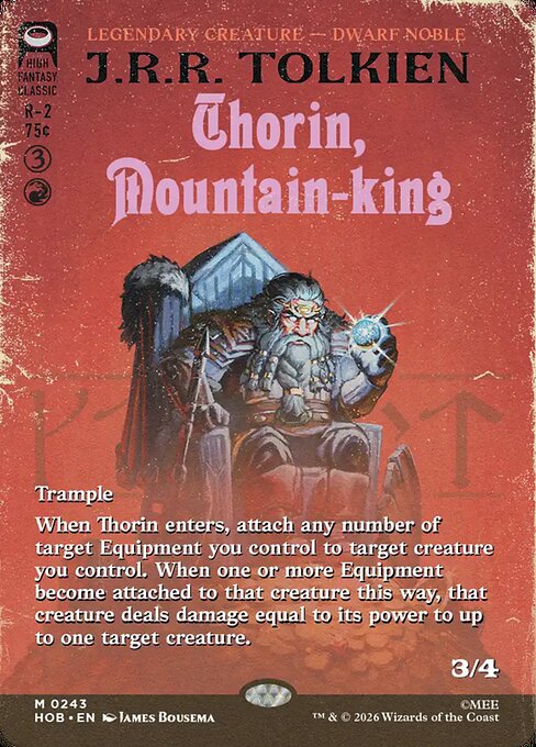 Thorin, Mountain-king (Borderless) (HOB 243) [The Hobbit]