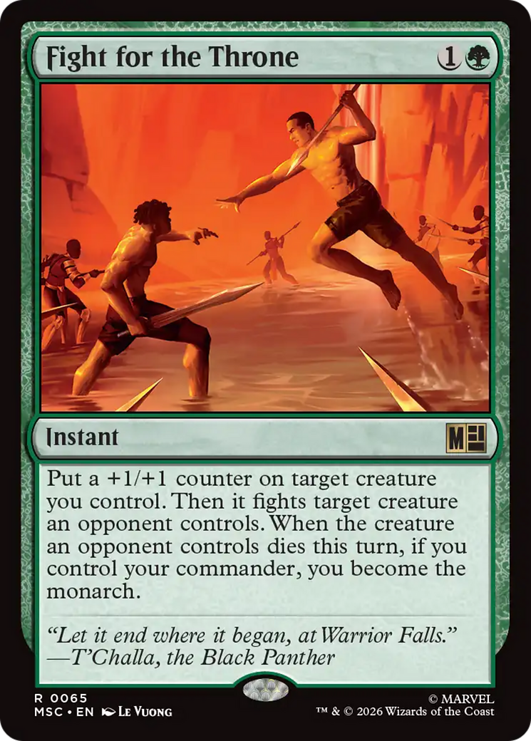 Fight for the Throne (Surge Foil) [Marvel Super Heroes Commander]