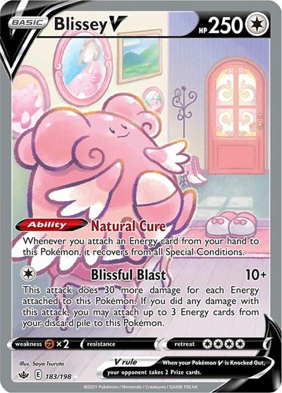 Blissey V Alternate Full Art (SWSH06 183/198) [SWSH06: Chilling Reign]