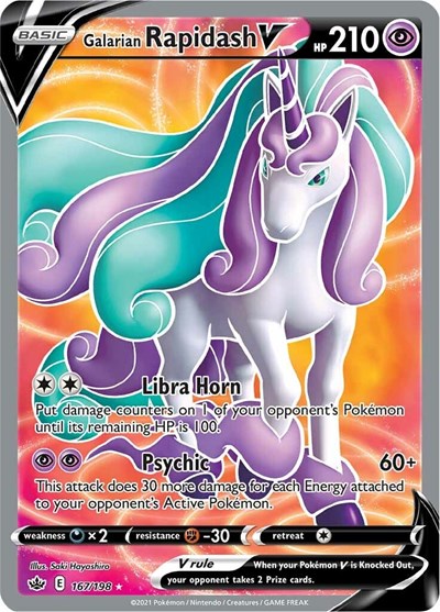 Galarian Rapidash V Full Art (SWSH06 167/198) [SWSH06: Chilling Reign]