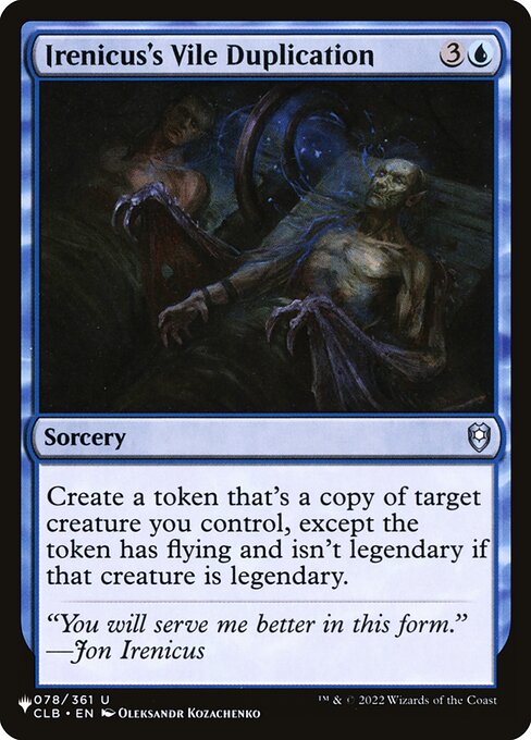 Irenicus's Vile Duplication (PLST CLB-78) [The List]