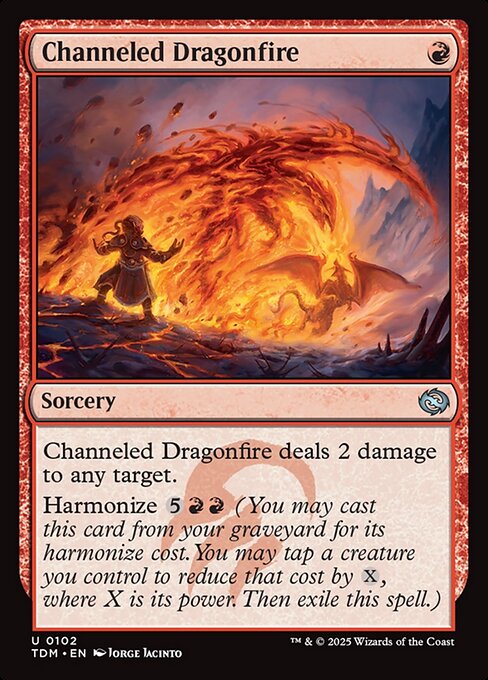 Channeled Dragonfire (TDM 102) [Tarkir: Dragonstorm]