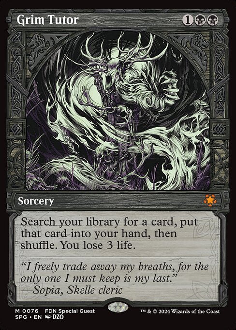 Grim Tutor (SPG 76) [Special Guests]