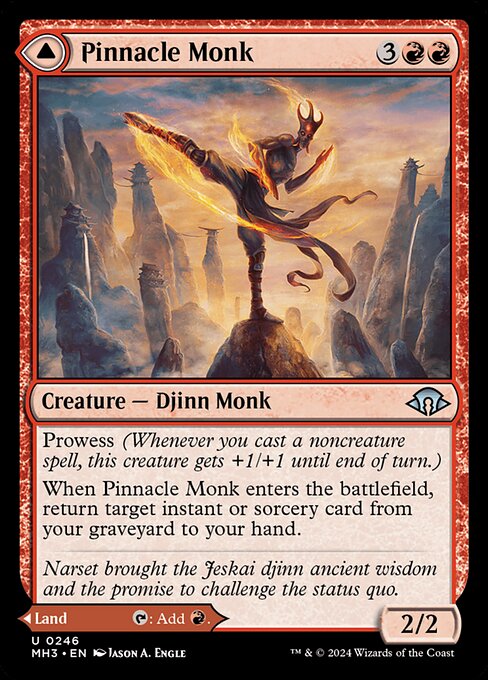 Pinnacle Monk // Mystic Peak (MH3 246) [Modern Horizons 3]