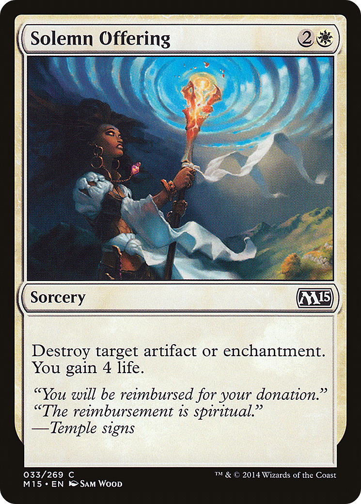 Solemn Offering [Magic 2015]