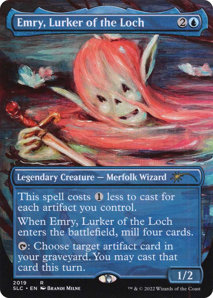 Emry, Lurker of the Loch (Borderless) [Secret Lair Countdown Kit]