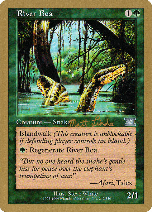 River Boa (WC99 ml249) [World Championship Decks 1999]