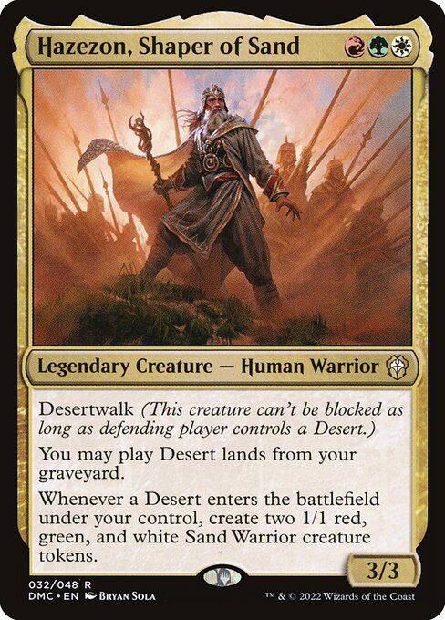 Hazezon, Shaper of Sand (DMC 32) [Dominaria United Commander]