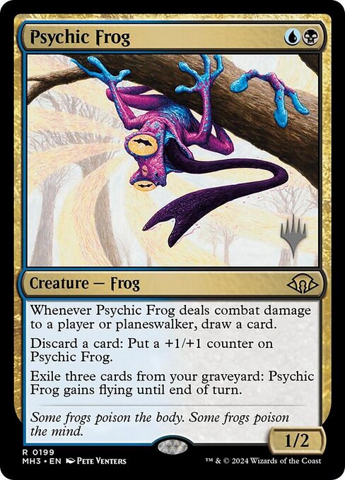 Psychic Frog (PMH3 199p) [Modern Horizons 3 Promos]