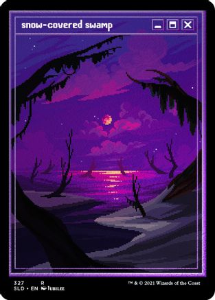 Snow-Covered Swamp (Foil Etched) [Secret Lair Drop Series]