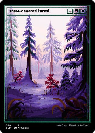 Snow-Covered Forest (Foil Etched) [Secret Lair Drop Series]