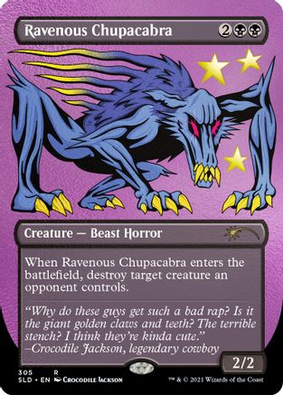 Ravenous Chupacabra (Borderless) (Foil Etched) [Secret Lair Drop Series]