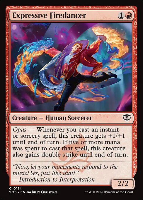 Expressive Firedancer (SOS 114) [Secrets of Strixhaven]