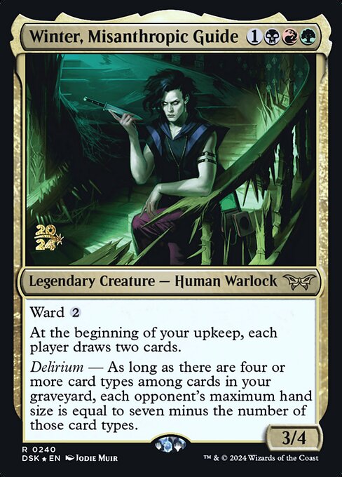 Winter, Misanthropic Guide (PDSK 240s) [Duskmourn: House of Horror Promos]