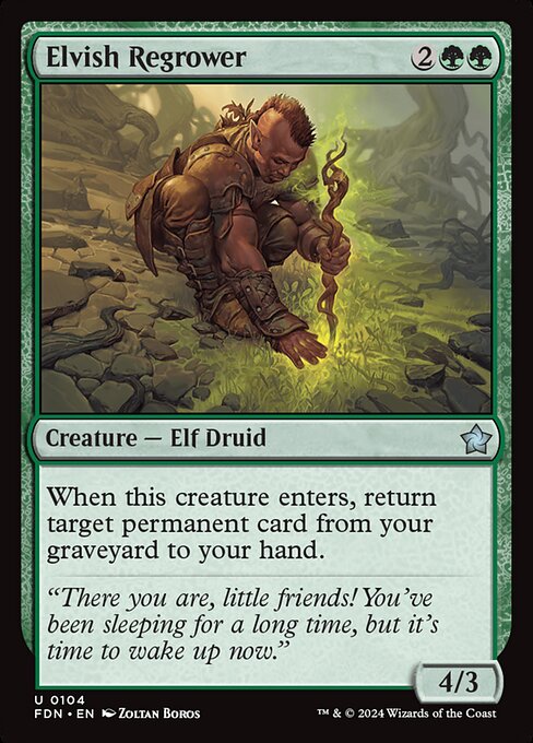Elvish Regrower (FDN 104) [Foundations]
