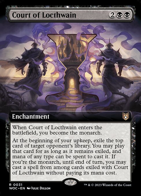Court of Locthwain (Extended Art) (WOC 31) [Wilds of Eldraine Commander]