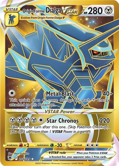 Origin Forme Dialga VSTAR 210 189 Secret (SWSH10 210/189) [SWSH10: Astral Radiance]
