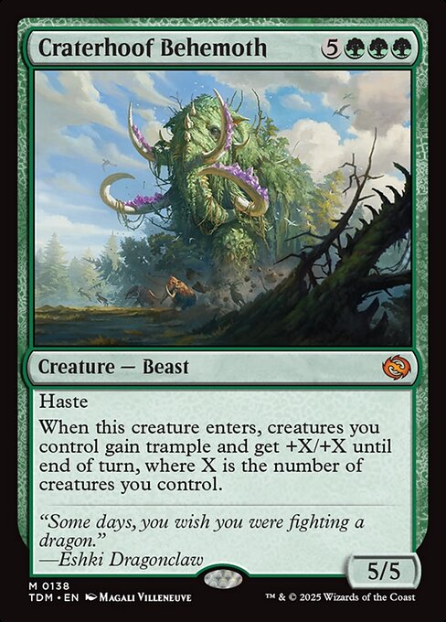 Craterhoof Behemoth (TDM 138) [Tarkir: Dragonstorm]