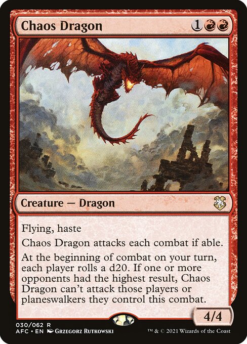 Chaos Dragon (AFC 30) [Forgotten Realms Commander]