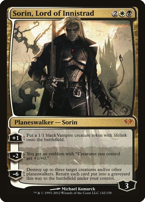 Sorin, Lord of Innistrad (DKA 142) [Dark Ascension]
