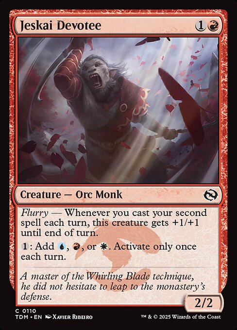 Jeskai Devotee (TDM 110) [Tarkir: Dragonstorm]