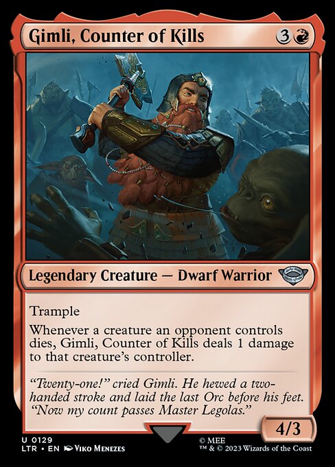 Gimli, Counter of Kills (LTR 129) [The Lord of the Rings: Tales of Middle-earth]